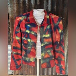 Allen Vandever Hand-painted Art Jacket ONE OF A KIND! - size small